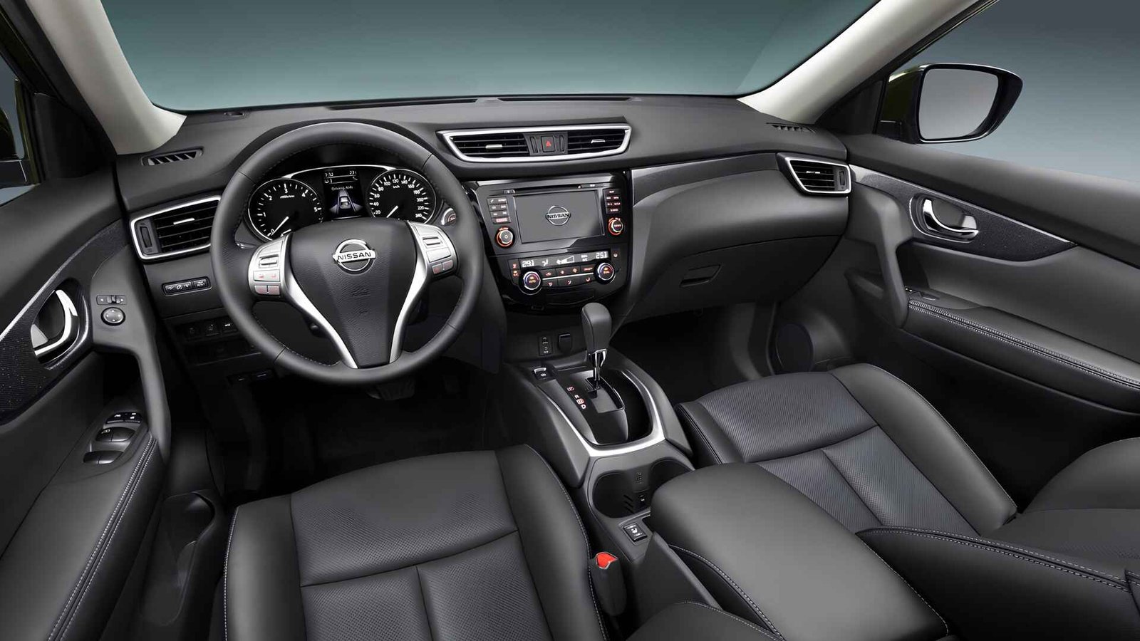 The air-conditioned interior of one of our SUVs
